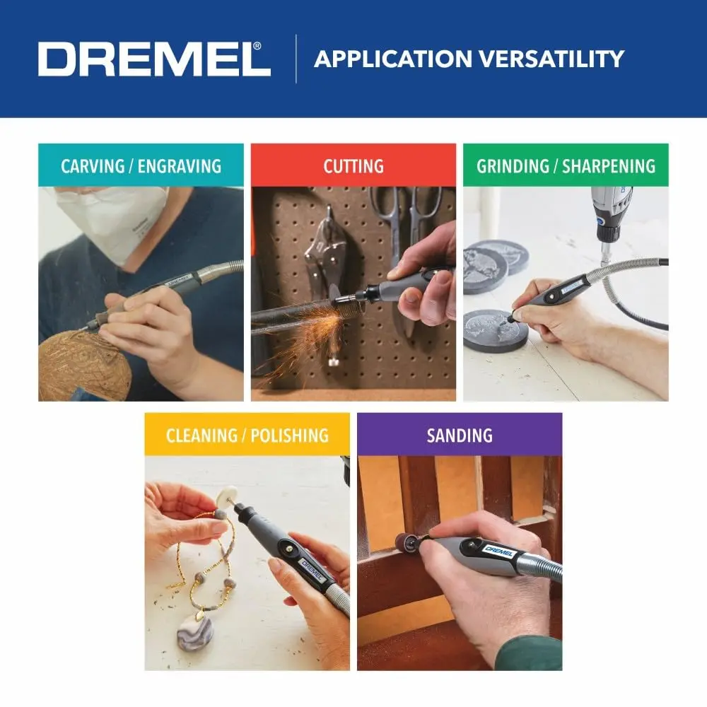 Dremel 225-02 Flex Shaft Rotary Tool Attachment 91.44 cm (36") Cable | For Engraving, Sanding, Carving - view 7