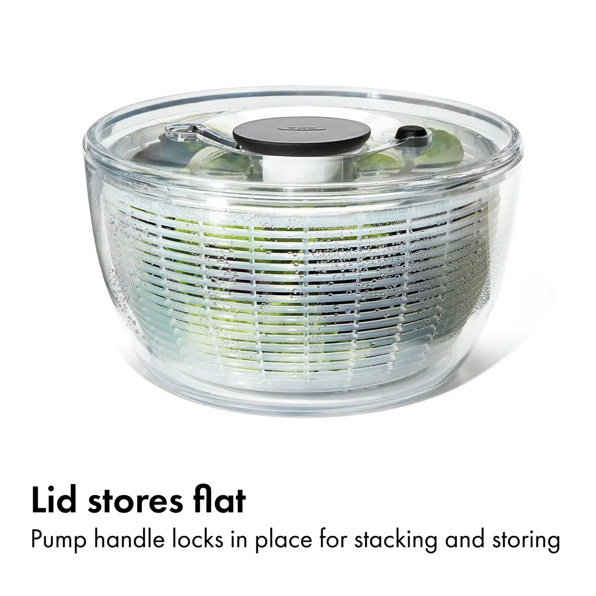 OXO Good Grips Salad Spinner 6.22 Qt | Fast Drying, Dishwasher Safe, Large Capacity - view 7
