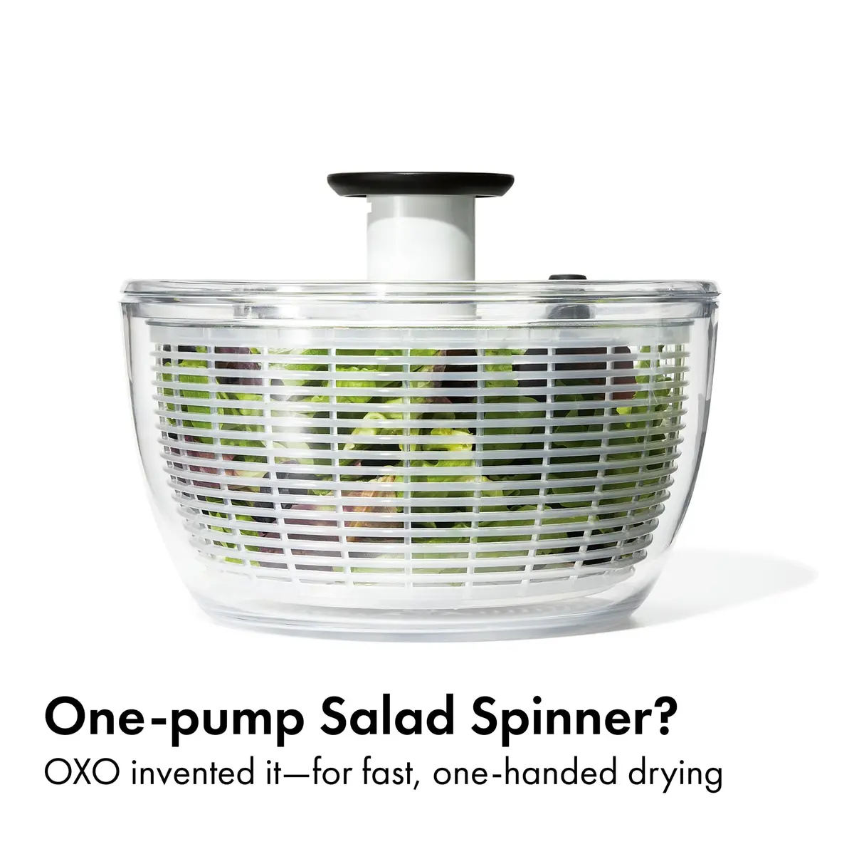 OXO Good Grips Salad Spinner 6.22 Qt | Fast Drying, Dishwasher Safe, Large Capacity - view 2