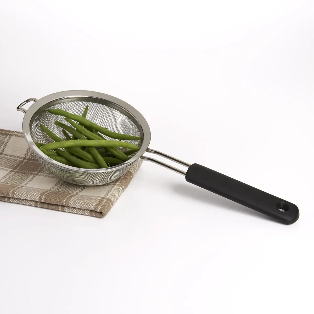 OXO Good Grips 6-Inch Fine Mesh Strainer | Stainless Steel Kitchen Sieve for Stock, Sauces, Pasta, and More - view 2