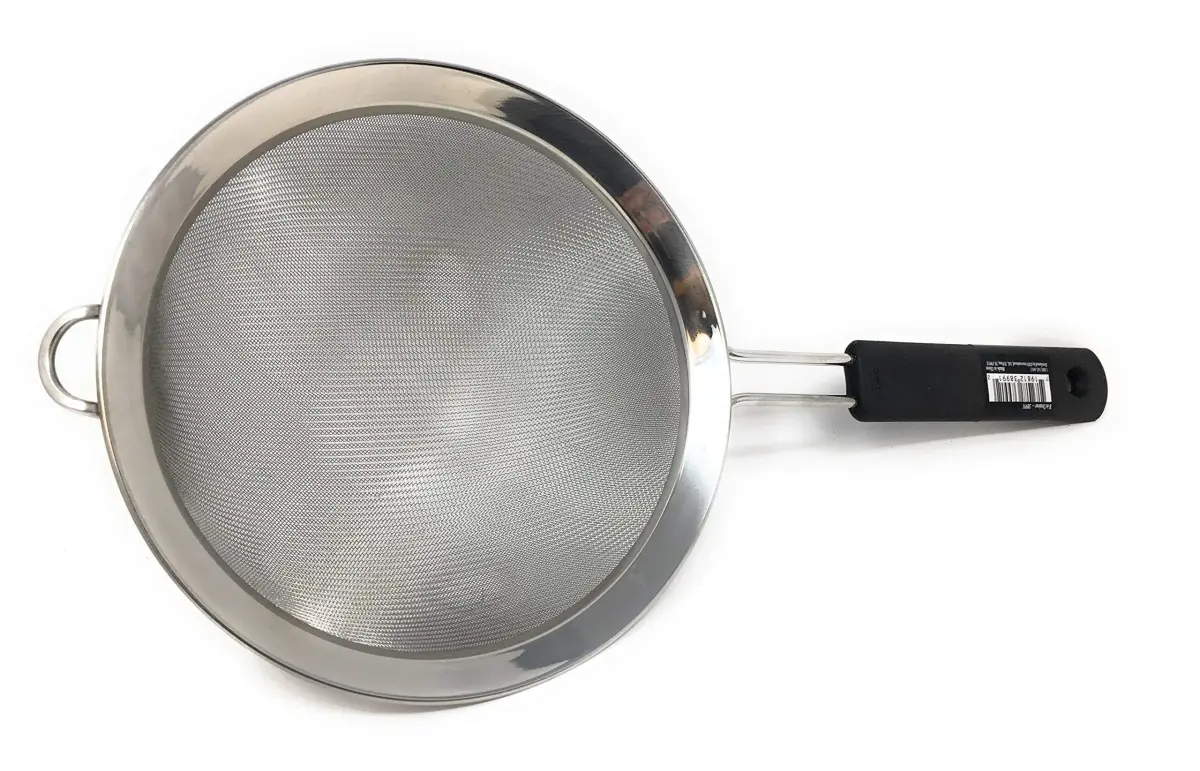 OXO Good Grips 8-Inch Fine Mesh Strainer with Non-Slip Handle | Strains Grains, Pasta, Stock - main product image