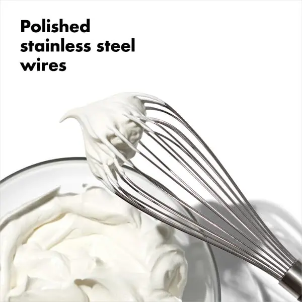 OXO Good Grips Balloon Kitchen Whisk - Stainless Steel, 28cm (11 Inch) | Ergonomic Handle for Vigorous Whipping - view 9