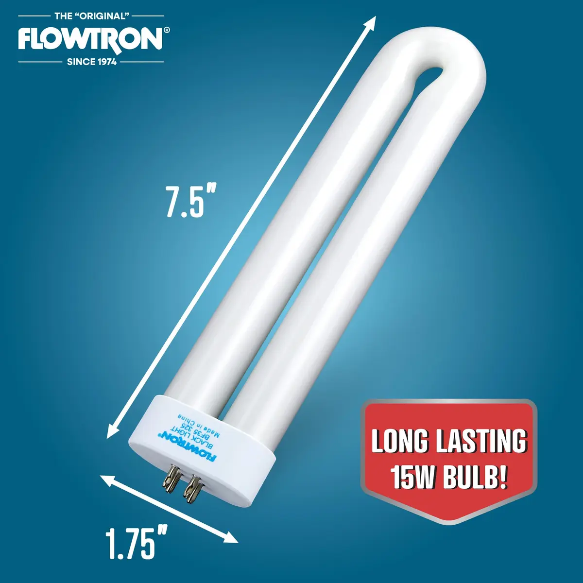 Flowtron BF-35 Replacement UV Bulb for BK-15D | 15W Tubular Frosted Glass UV Lamp - view 4