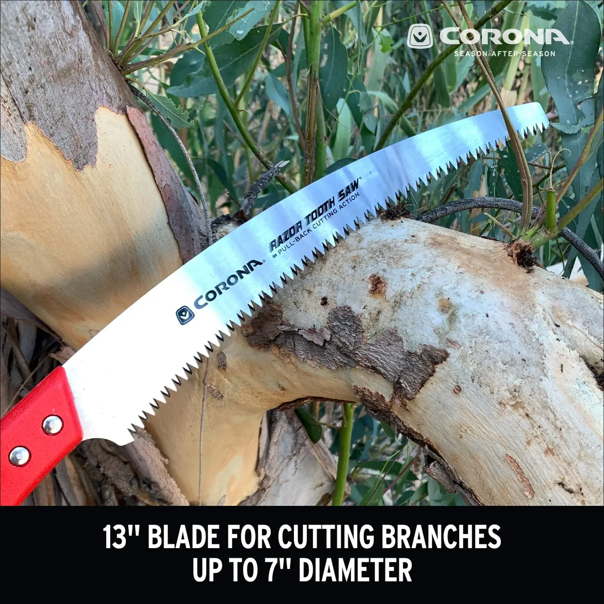 Corona Clipper 13-Inch RazorTOOTH Pruning Saw | Curved Blade Hand Saw for Branches up to 7" - view 6