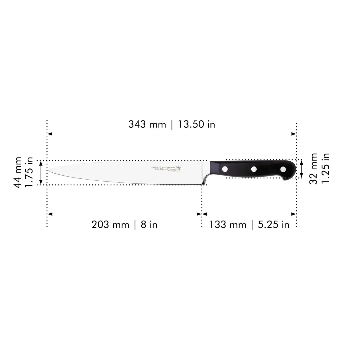 HENCKELS Classic Razor-Sharp 8-inch Carving Knife | German Engineered Precision for Fine Slicing - view 3