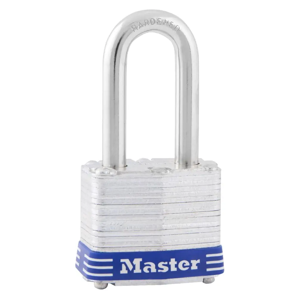 Master Lock 3DLF Outdoor Padlock with Key 1-1/2" Shackle | Durable Steel Lock for Outdoor Use - main product image