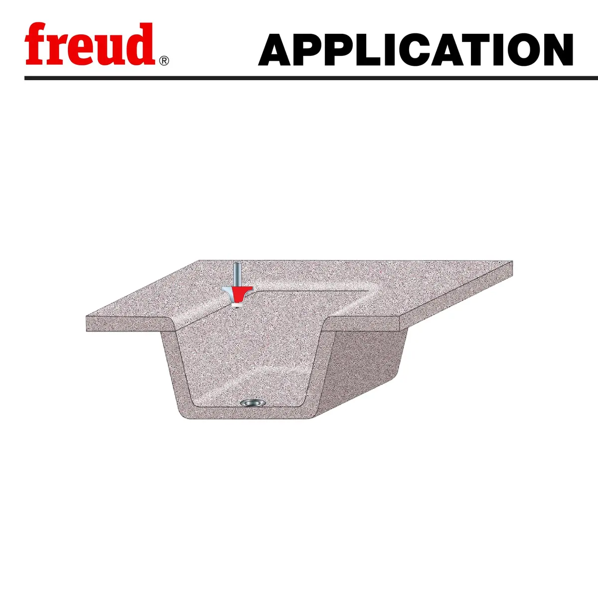 Freud 85-003: 1/2" Radius Round Over Bowl Bit with 1/2" Shank, 3-1/8" Overall Length - view 5