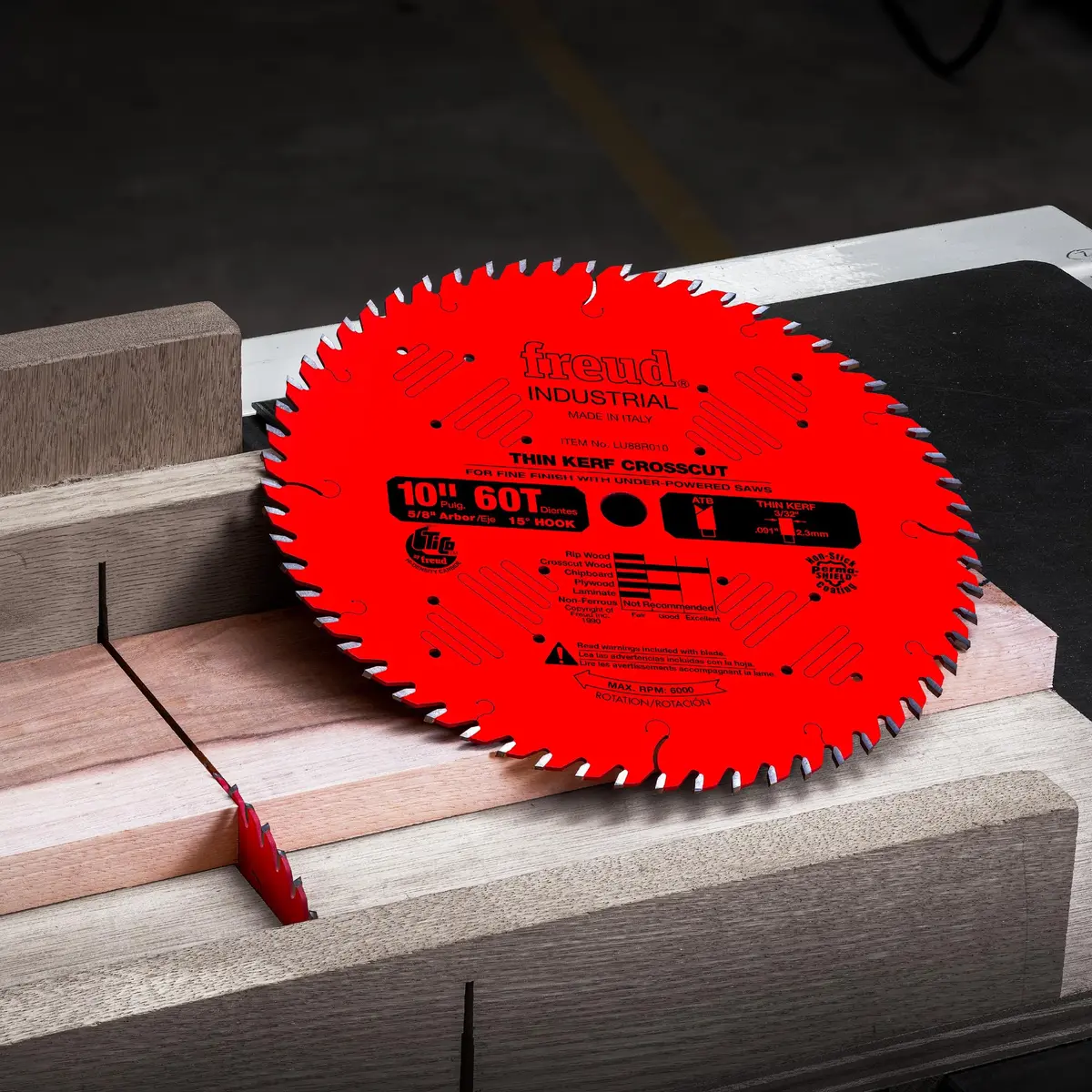 Freud LU88R008 8" x 48T Thin Kerf Fine Finish Crosscut Blade | Precise, Durable, USA Import - view 4