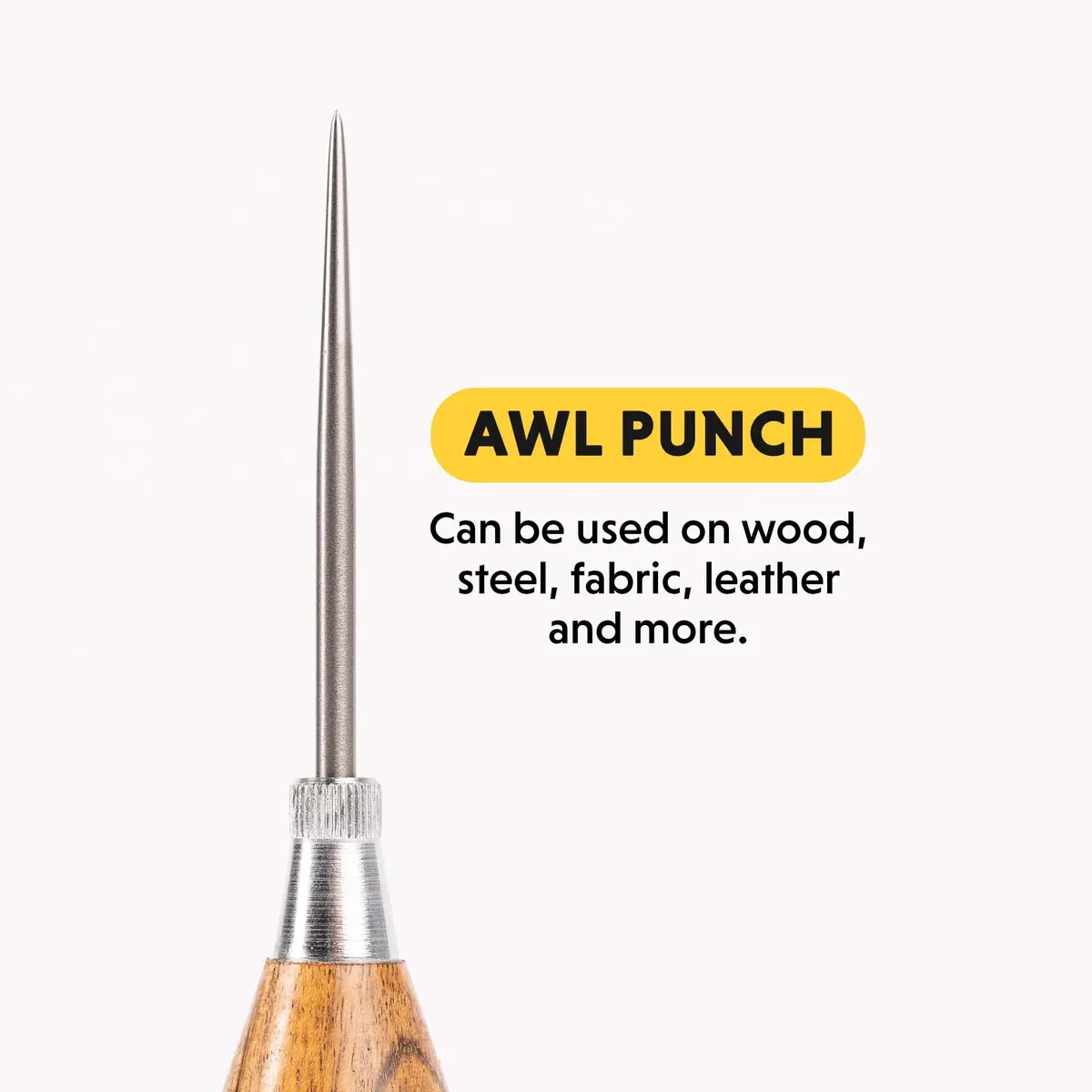 General Tools Scratch Awl Tool with Hardwood Handle, Alloy Steel Blade | Piercing Wood, Scribing, Layout Work - view 6