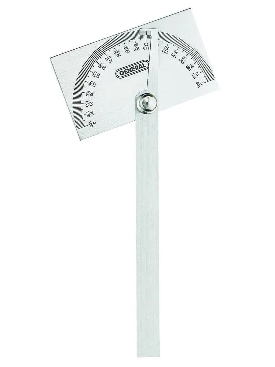 General Tools Square Head Protractor & Angle Finder 15.2 cm (6") | Precise Angle Measurement for Carpentry & Framing - main product image