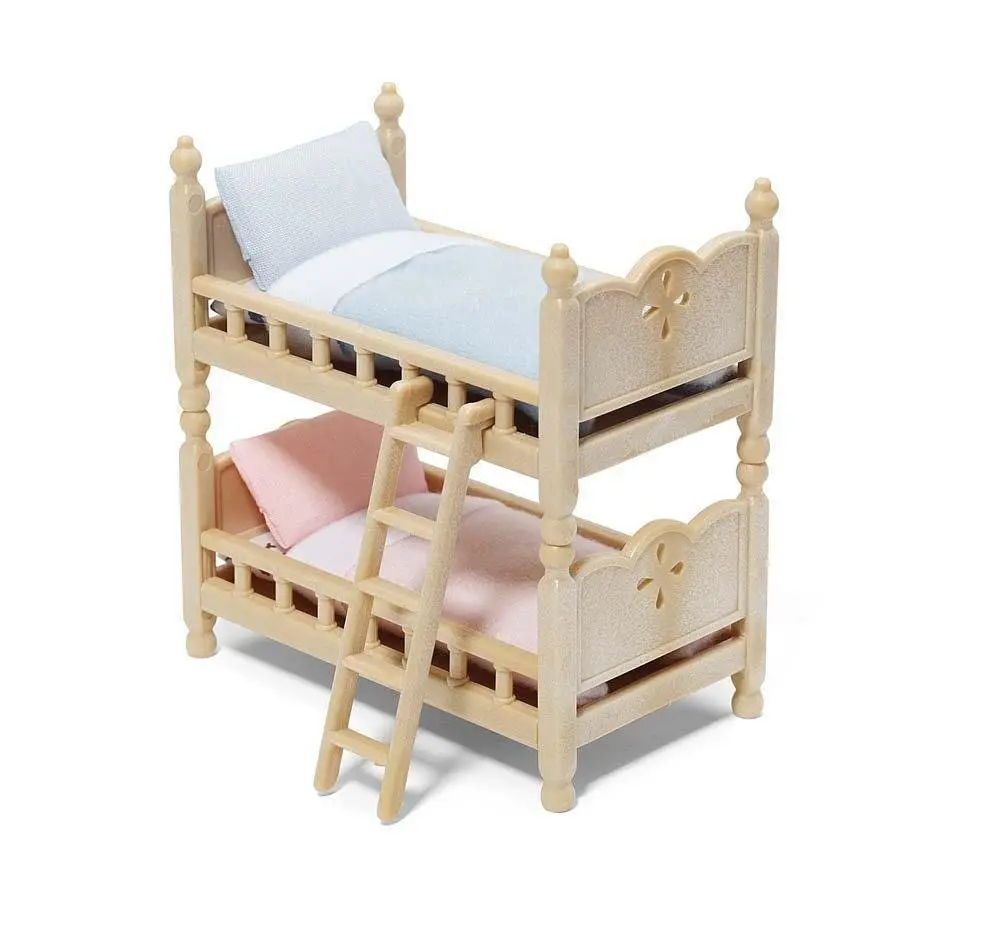 Calico Critters Stack & Play Beds Set - Dollhouse Furniture & Accessories | Bunk Beds for Critters, 8+ Pieces, 1:24 Scale - main product image