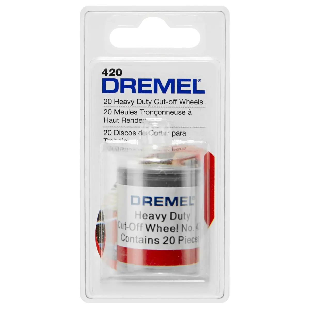 Dremel 420 Cut-Off Wheels 23.8mm (15/16") Diameter, 1.0mm (0.04") Thickness, 20-Piece Set | Cutting Accessory for Rotary Tools - view 3