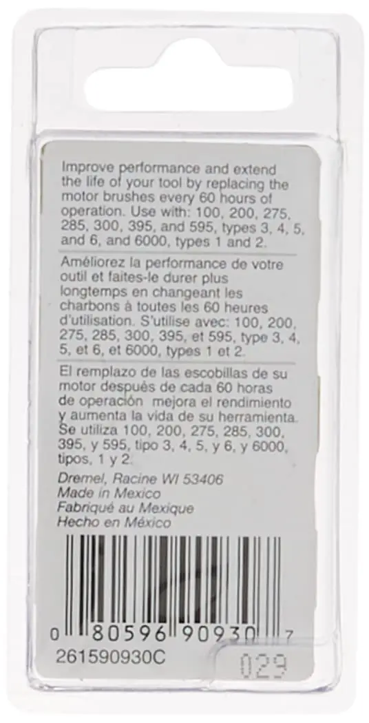 Dremel Carbon Motor Brush Set, Gray | Restores Rotary Tool Performance - view 3