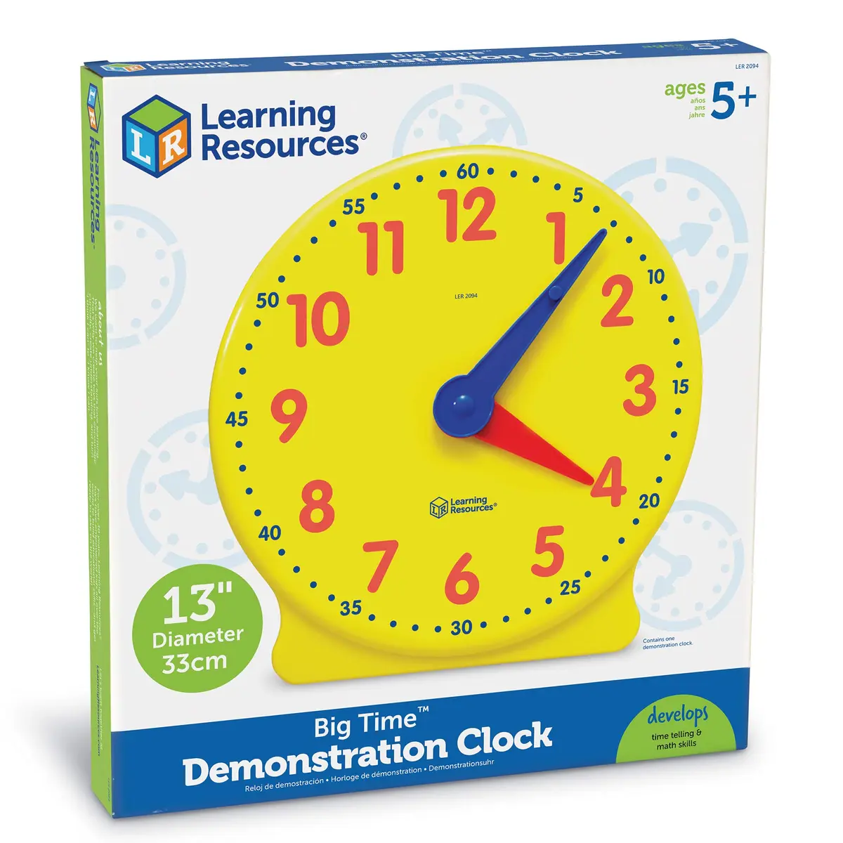 Learning Resources Big Time Demonstration Clock | Educational Toy for Ages 5+ - view 8