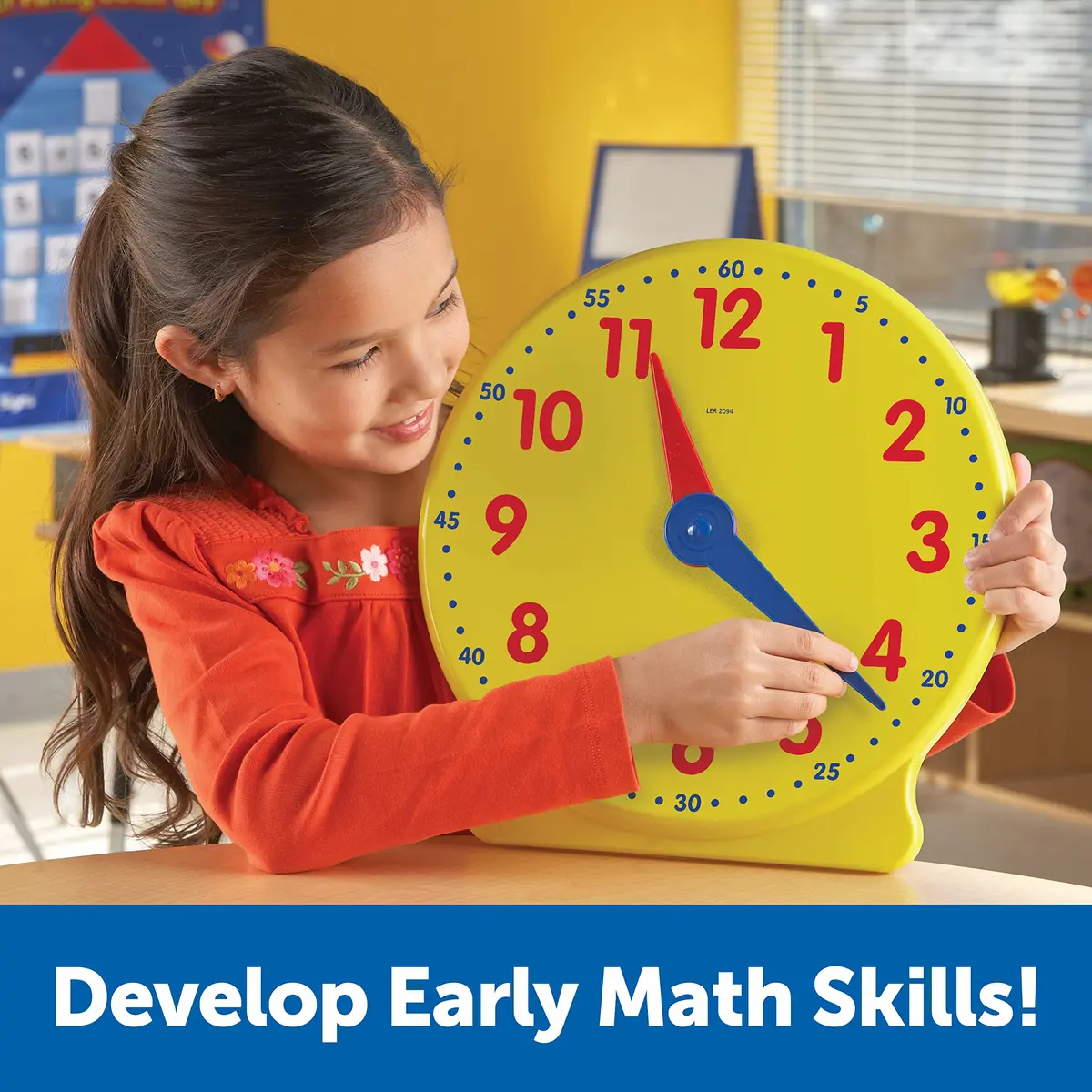 Learning Resources Big Time Demonstration Clock | Educational Toy for Ages 5+ - view 3