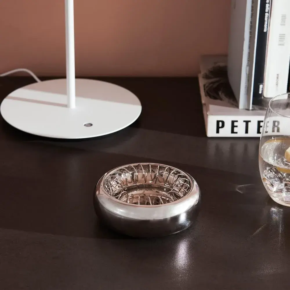 Alessi Spirale Ashtray 12cm (4.72in) | Designer Achille Castiglioni, Stainless Steel - view 5