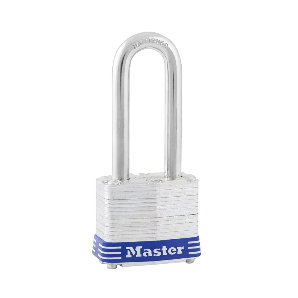 Master Lock 3DLH Laminated Steel Padlock with Key, 40mm Body, 51mm Shackle | Hardened Steel Shackle & 4-Pin Cylinder - main product image