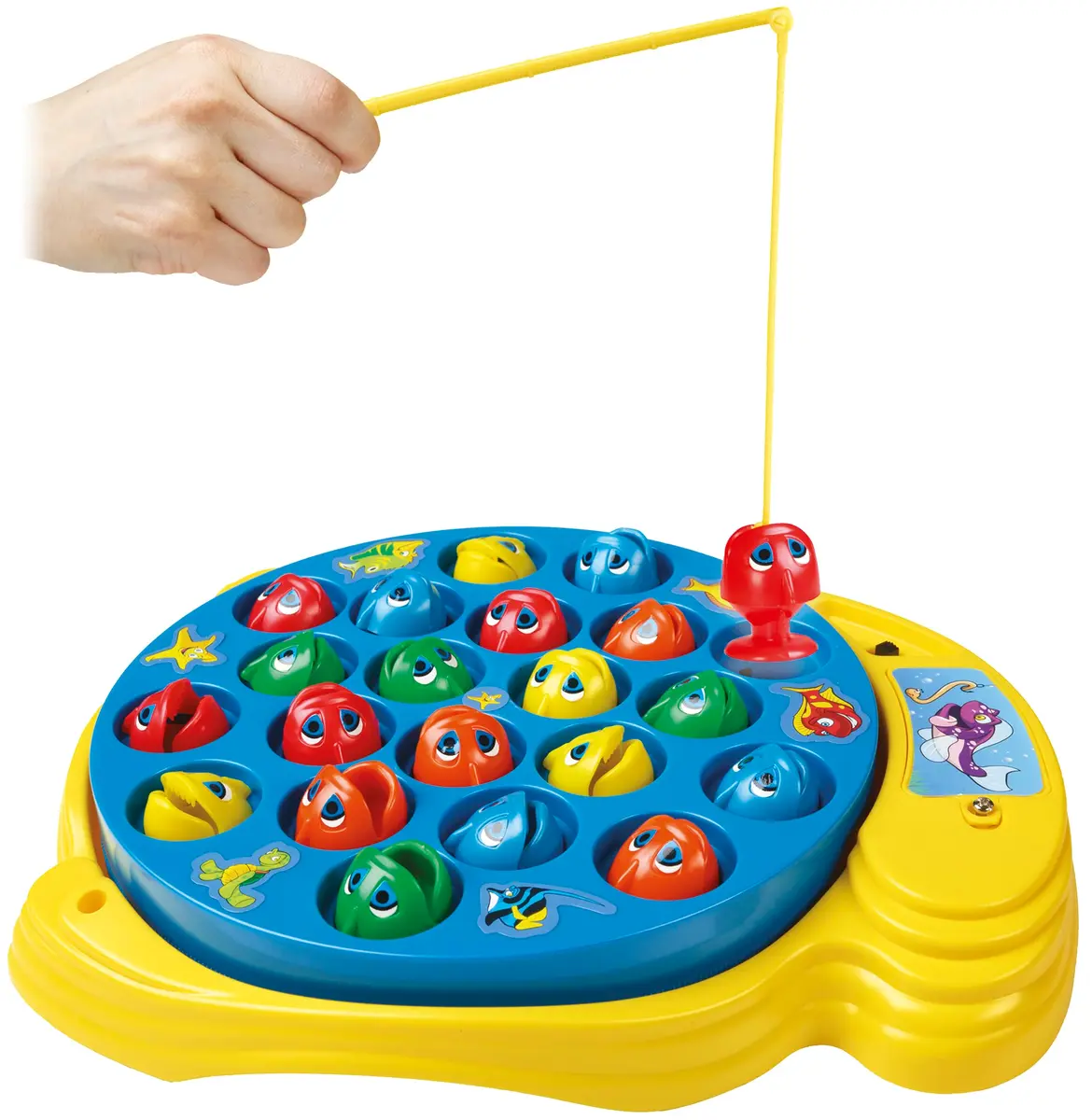 Pressman Let's Go Fishin' Game - Original Rotating Pond Edition | 21 Fish, 4 Poles, Ages 4+ - view 4