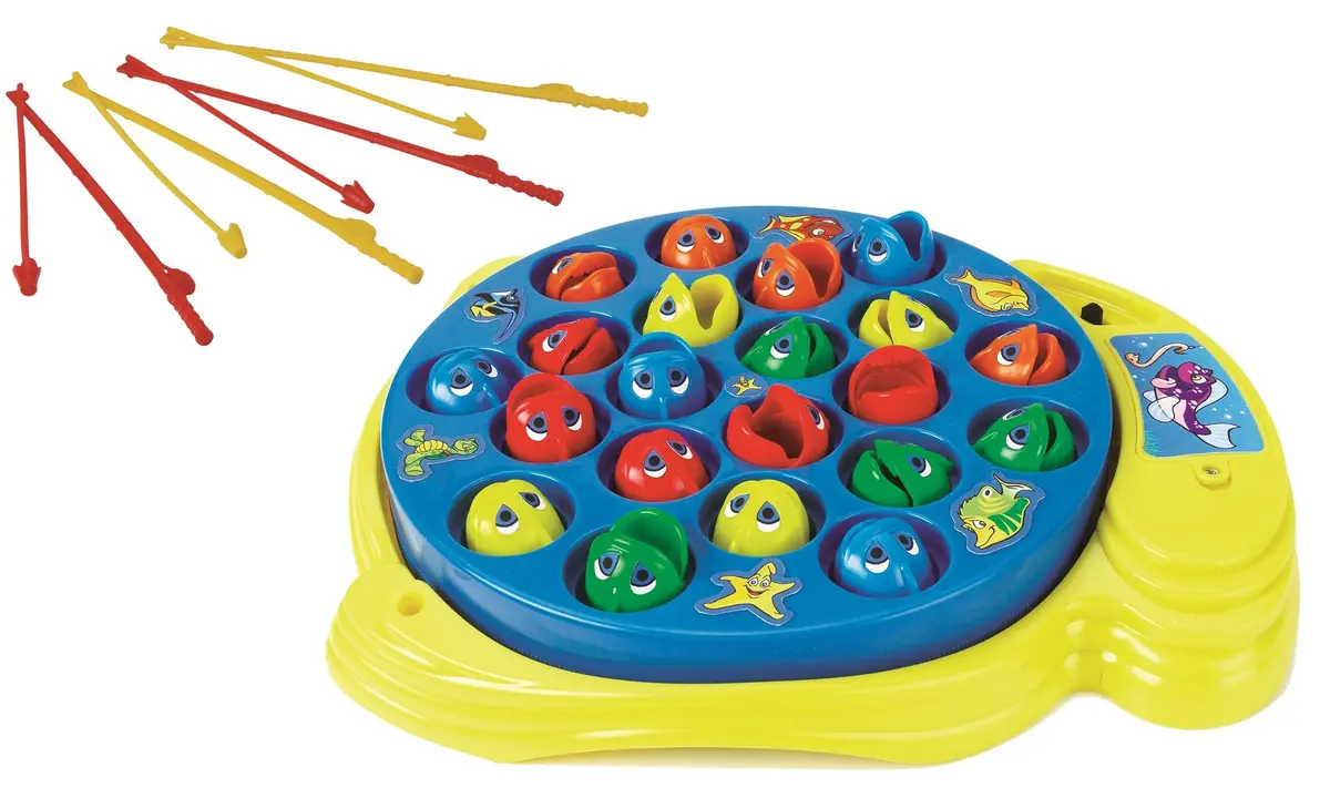 Pressman Let's Go Fishin' Game - Original Rotating Pond Edition | 21 Fish, 4 Poles, Ages 4+ - view 5