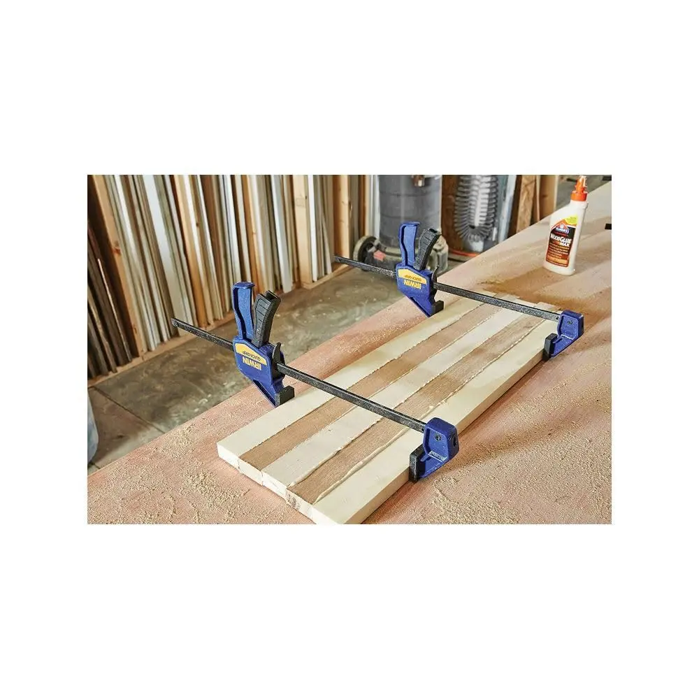IRWIN QUICK-GRIP Mini One-Handed Bar Clamp 30.48cm (12-Inch) | Secure Hold for Small Projects - view 5