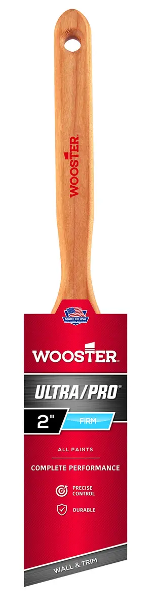 Wooster Brush 4174-2 Angle Sash Paintbrush, 2-Inch (5.08 cm) | Firm Blend for Medium-Weight Coatings - main product image