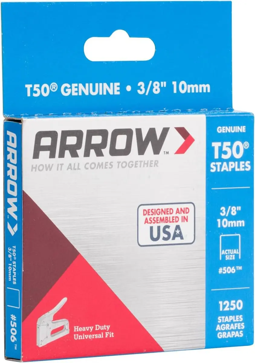 Arrow Heavy Duty Staples 3/8-Inch Leg & Crown | Durable Steel for Upholstery & Construction - view 7
