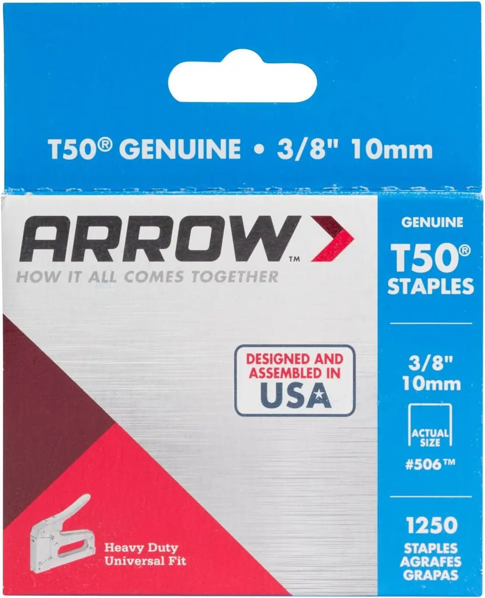 Arrow Heavy Duty Staples 3/8-Inch Leg & Crown | Durable Steel for Upholstery & Construction - view 8