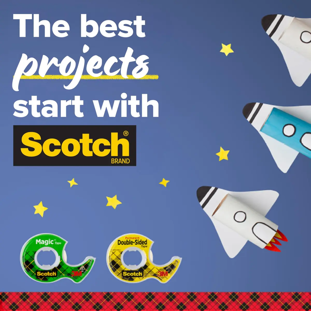 Scotch Permanent Double Sided Tape with Dispenser 1.27 cm x 635 cm (0.5 in. x 250 in.) | Mess-Free Permanent Adhesive - view 9