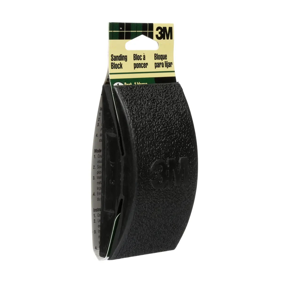 3M Rubber Sanding Block 12.1 cm x 6.7 cm (4.75 x 2.63 in) | Classic Heavy Duty Sanding Tool - view 2