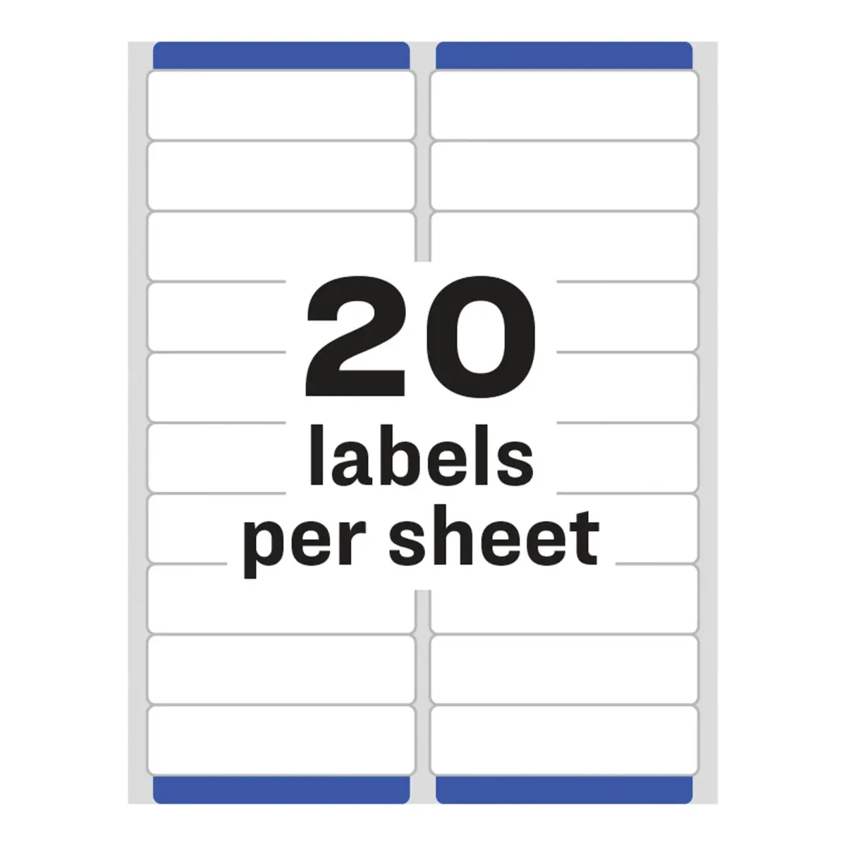 Avery Easy Peel Printable Address Labels with Sure Feed, 1" x 4", White, 500 Blank Mailing Labels | Reliable Printer Feed - view 5