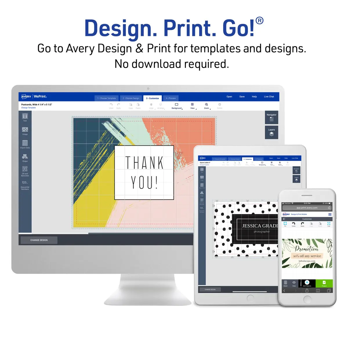 Avery Printable Tent Cards, 2.5" x 8.5", Matte White, 100 Place Cards | Customizable, Heavyweight Cardstock, Perfect for Events - view 9