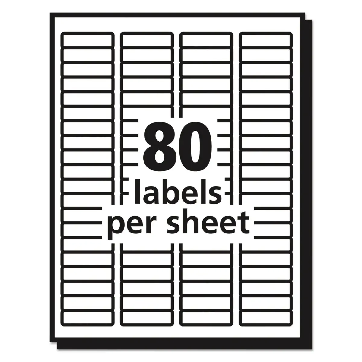 Avery Matte Clear Return Address Labels 0.5" x 1.75" | Sure Feed Technology for Laser Printers - view 4