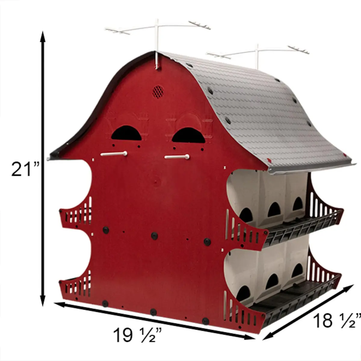 S&K Purple Martin House, 16-Room Birdhouse for Backyard Birding | Durable Polypropylene, Easy Assembly, 16 Compartments - view 9