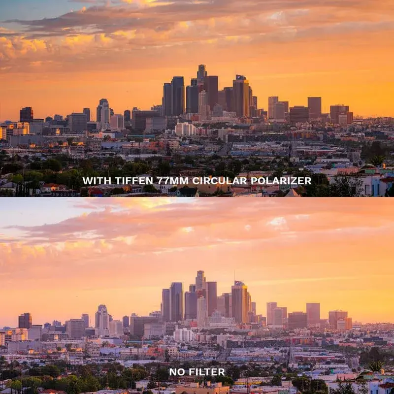Tiffen 46mm Circular Polarizer CPL Filter - Reduces Glare & Reflections - view 5