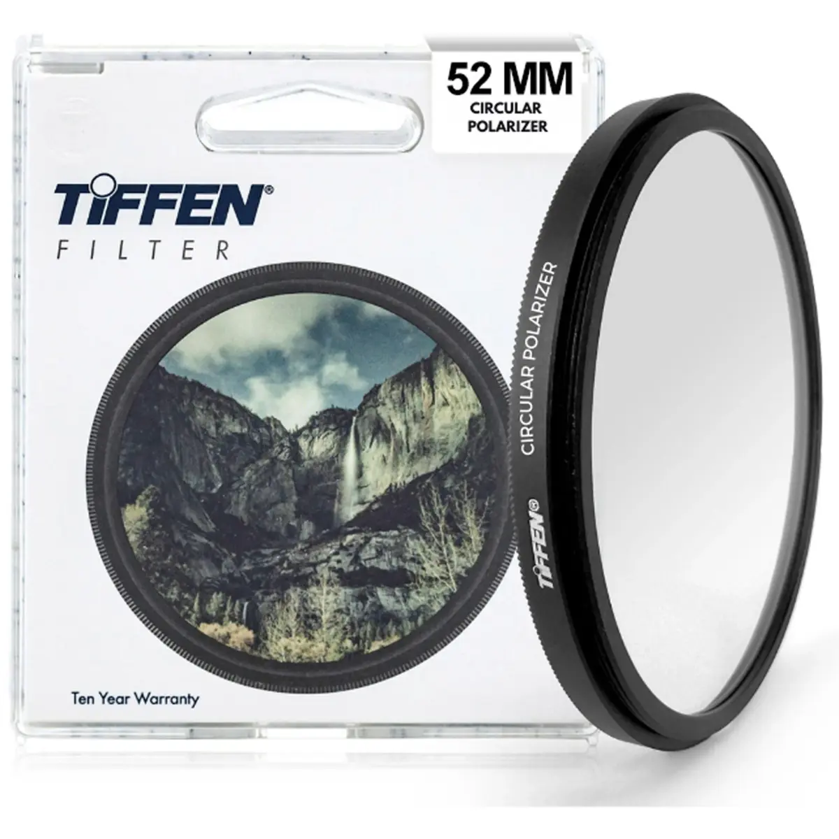 Tiffen 52mm Circular Polarizer CPL Filter | Reduces Glare & Reflections - main product image