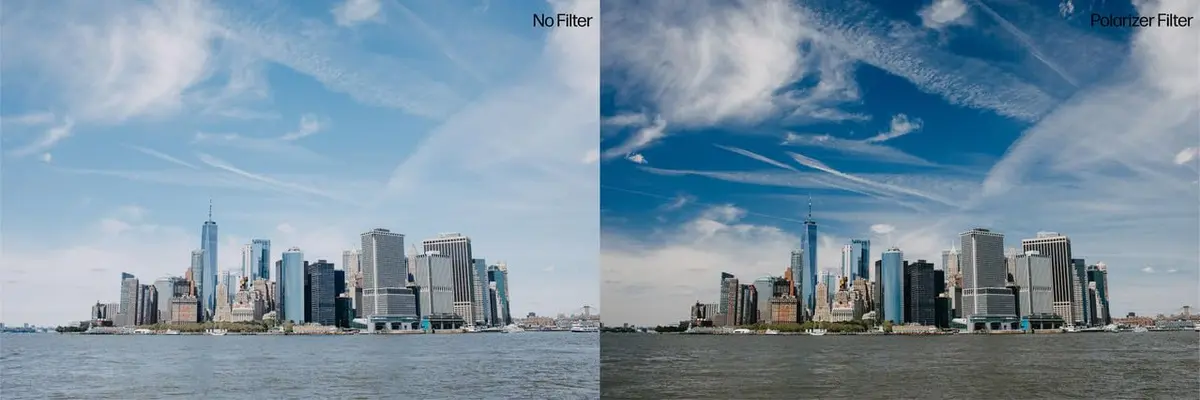 Tiffen 55mm Linear Polarizer Filter | Reduces Glare & Reflections, Minimizes Haze - view 3