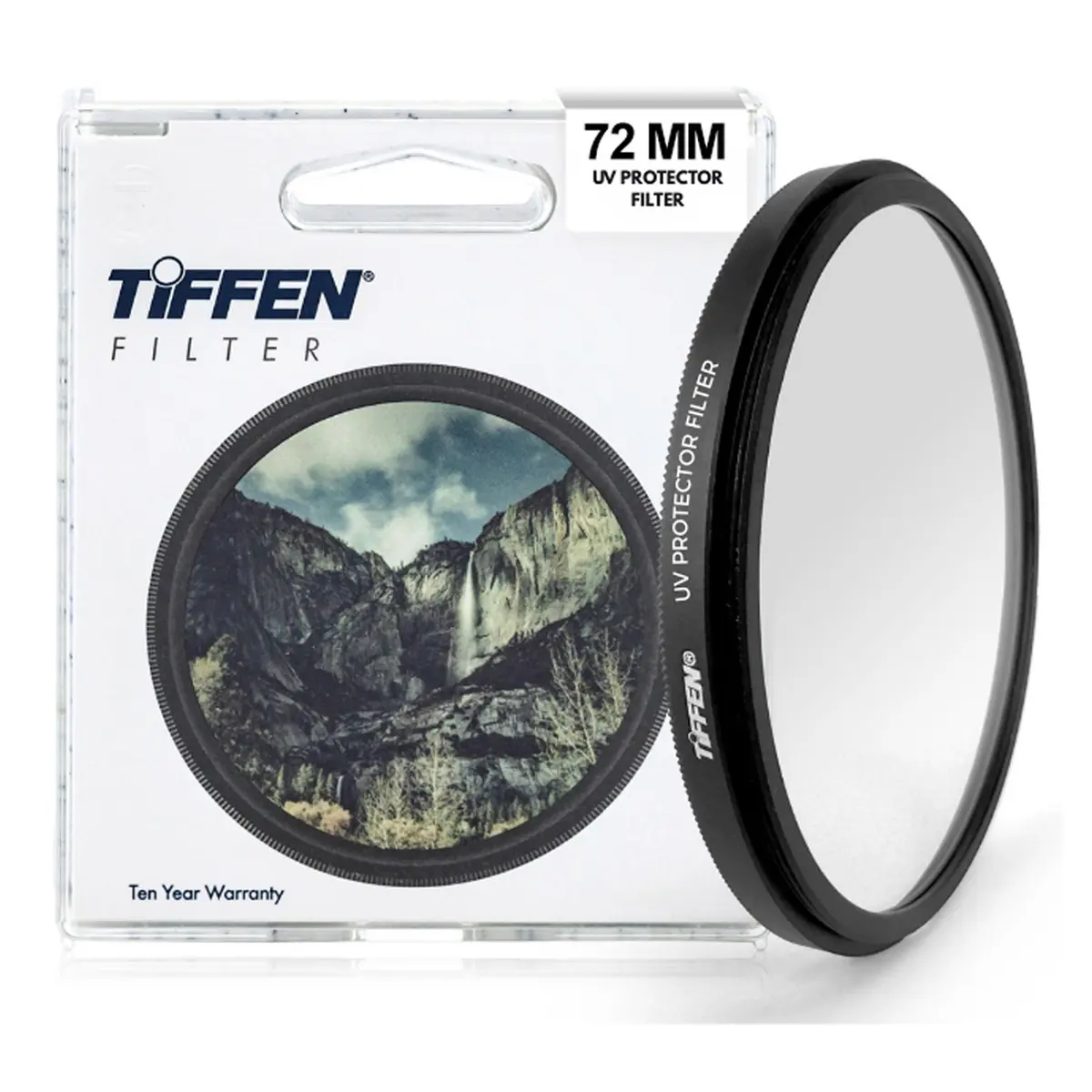 Tiffen 72mm UV Protector Filter | Clear Optical Glass, 72mm Lens Filter - main product image