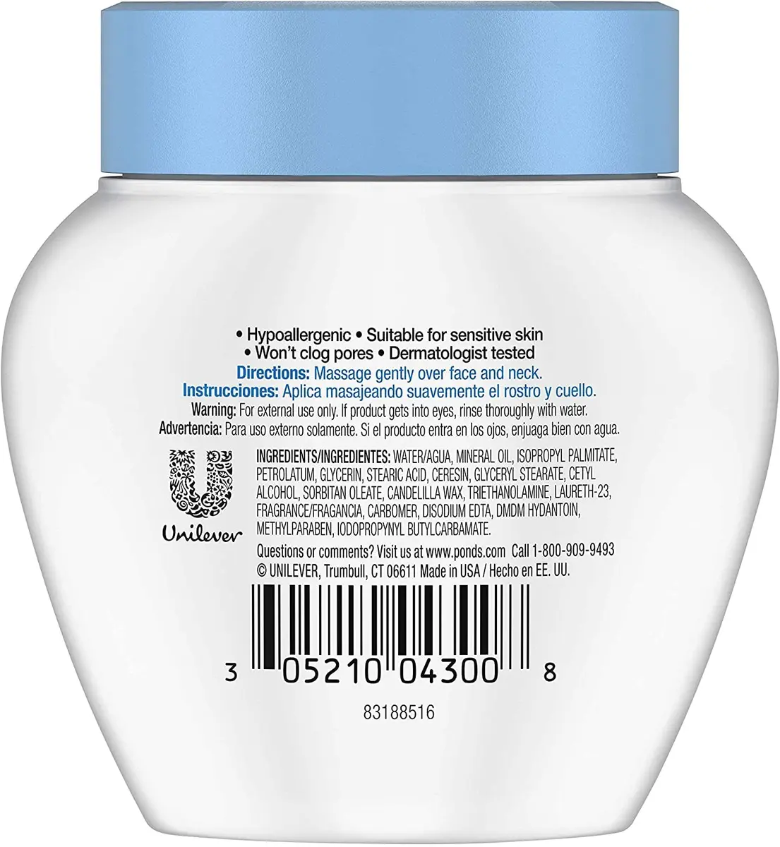 POND'S Skin Moisturizer for Dry Skin 3.9 oz (Pack of 3) | Nourishing & Hydrating - view 5