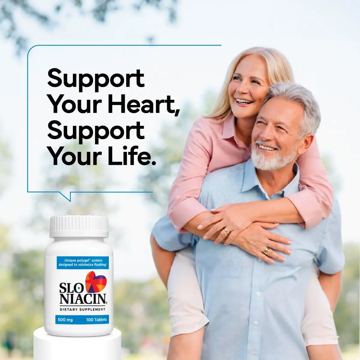 Slo-Niacin Polygel Controlled-Release Niacin 500 mg | Reduces Flushing & Itching (70-120 chars) - view 2