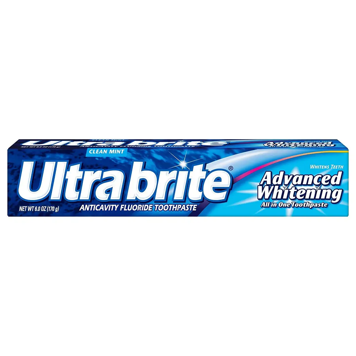 Colgate Ultra Brite Advanced Whitening Toothpaste Clean Mint 170g (6 Ounce) | Fights Cavities & Freshens Breath - main product image