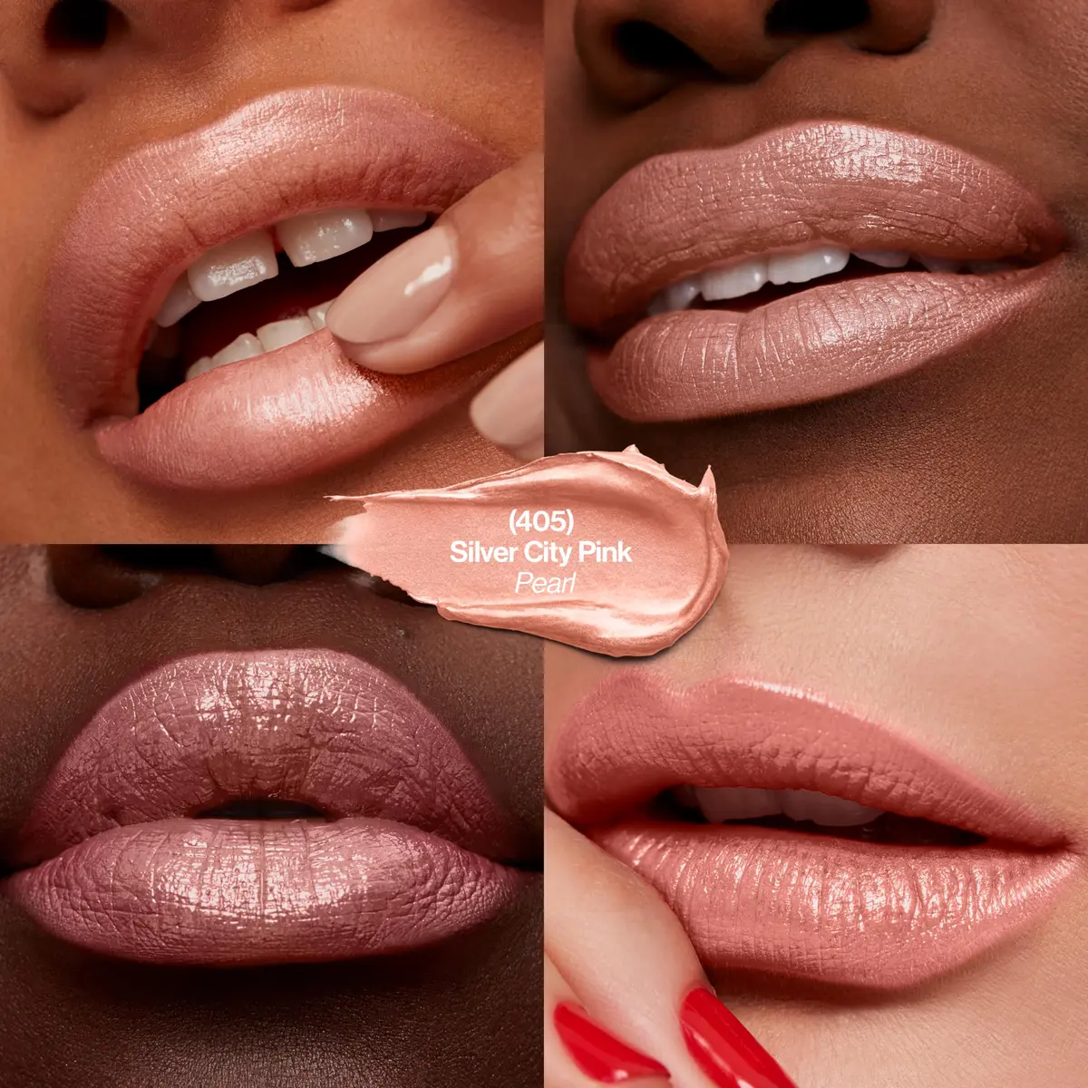 Revlon Super Lustrous Lipstick 405 Silver City Pink 0.15 oz (4.25 g) | Semi-Matte Finish, Moisturizing Color - view 2