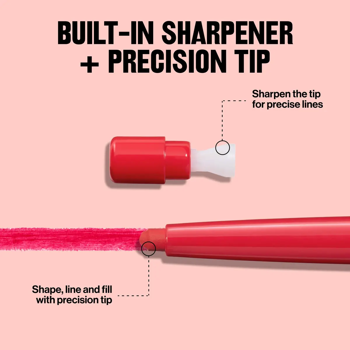 REVLON ColorStay Lipliner Pencil with Sharpener, Plums 060, 0.28g (0.01 oz) | Long-Lasting Satin Finish - view 4