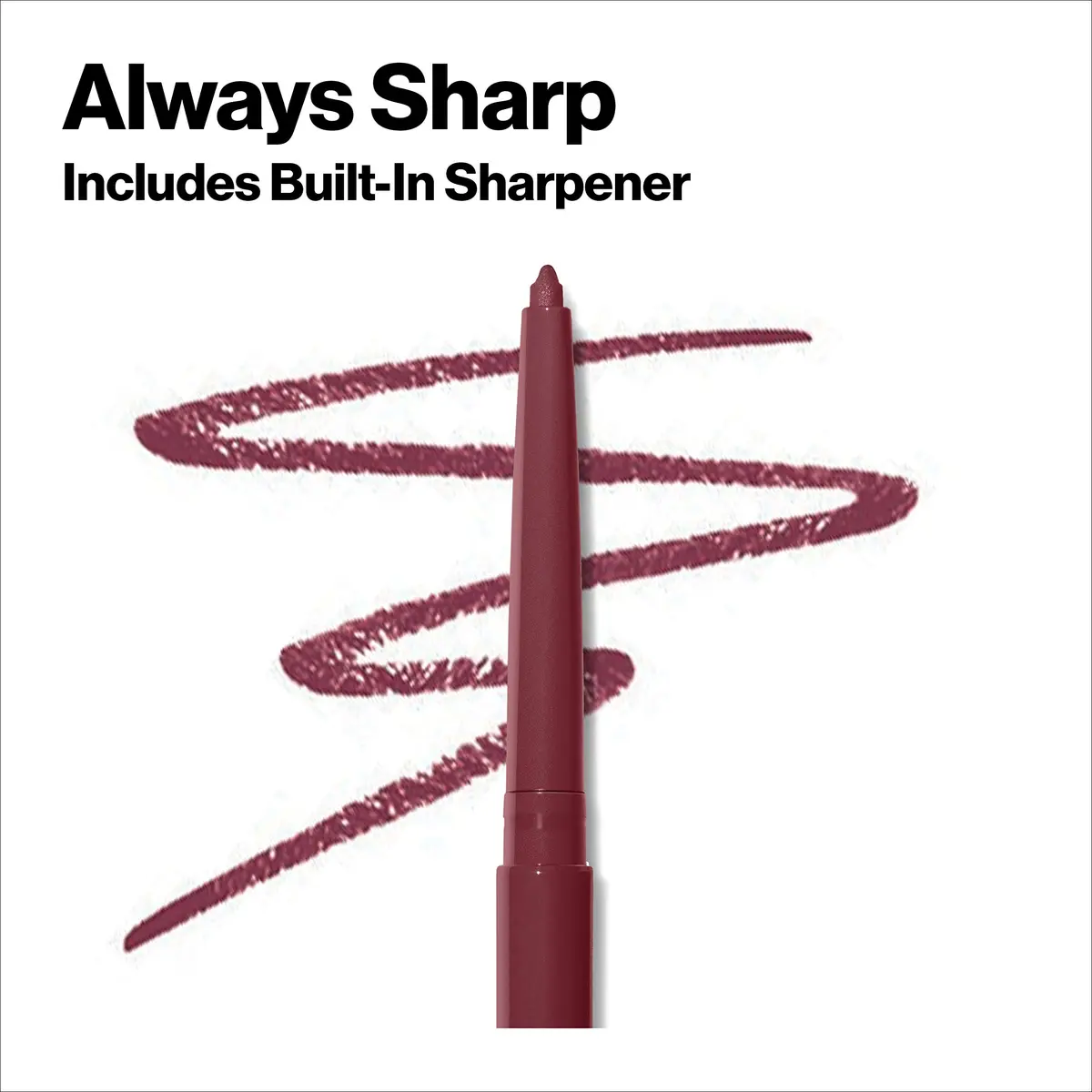 REVLON ColorStay Lipliner Pencil with Sharpener, Plums 060, 0.28g (0.01 oz) | Long-Lasting Satin Finish - view 5