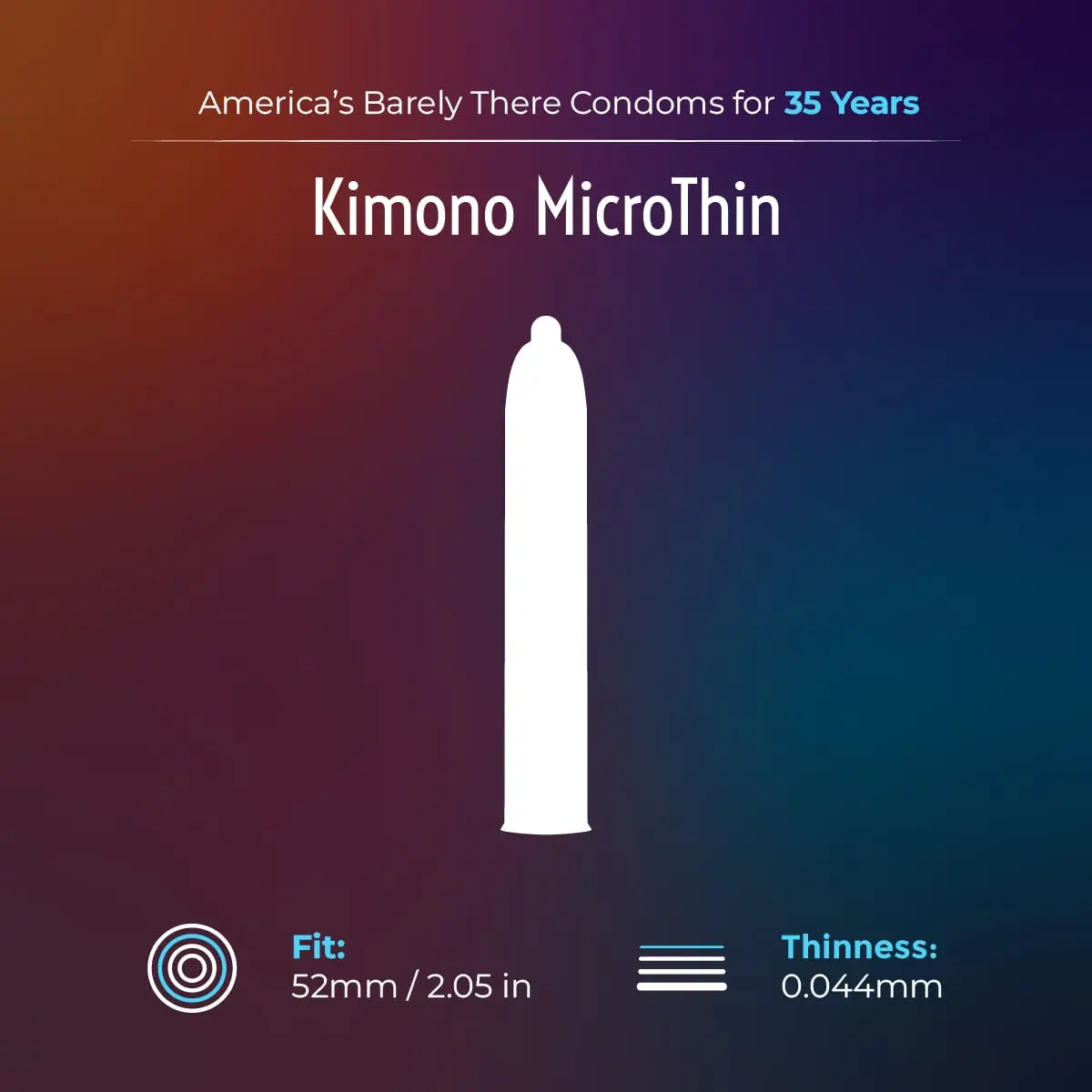 Kimono MicroThin Natural Latex Condoms Pack of 24 | Ultra Thin, Sensitive, Japanese Engineering - view 3