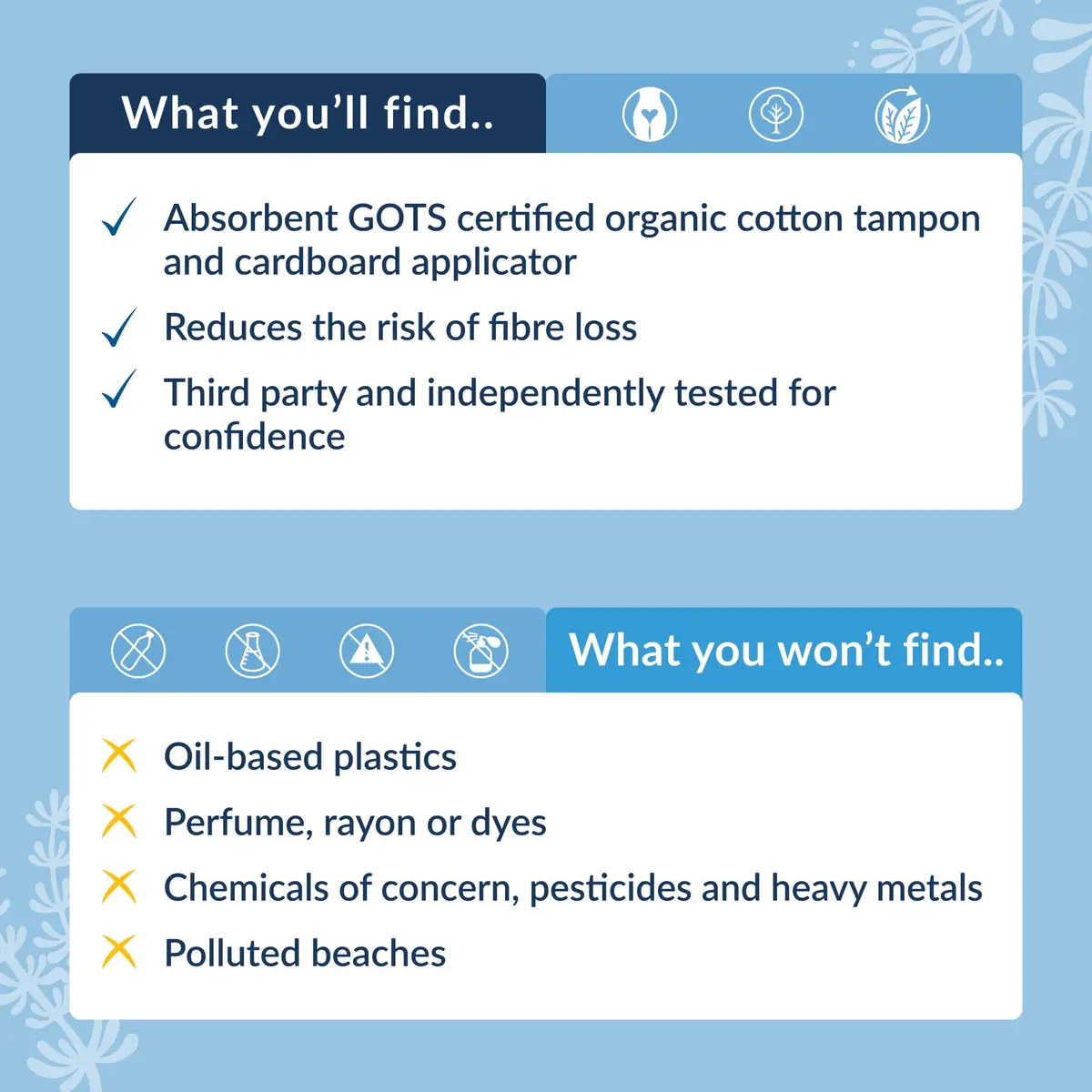 Natracare Organic Cotton Regular Tampons with Cardboard Applicator, Plastic Free, Chlorine Free, Biodegradable 100% Cotton (16 Count) | 100% Organic Cotton - view 3