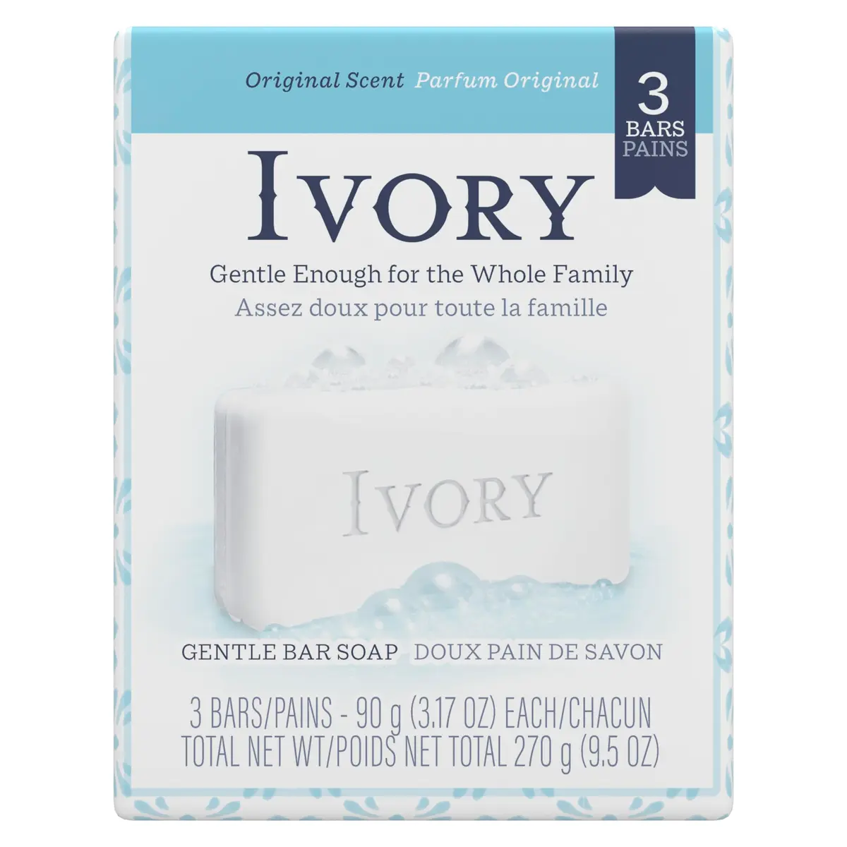 Ivory Original Bar Soap 3.1 oz (90 g) | Classic Moisturizing Cleanse - main product image
