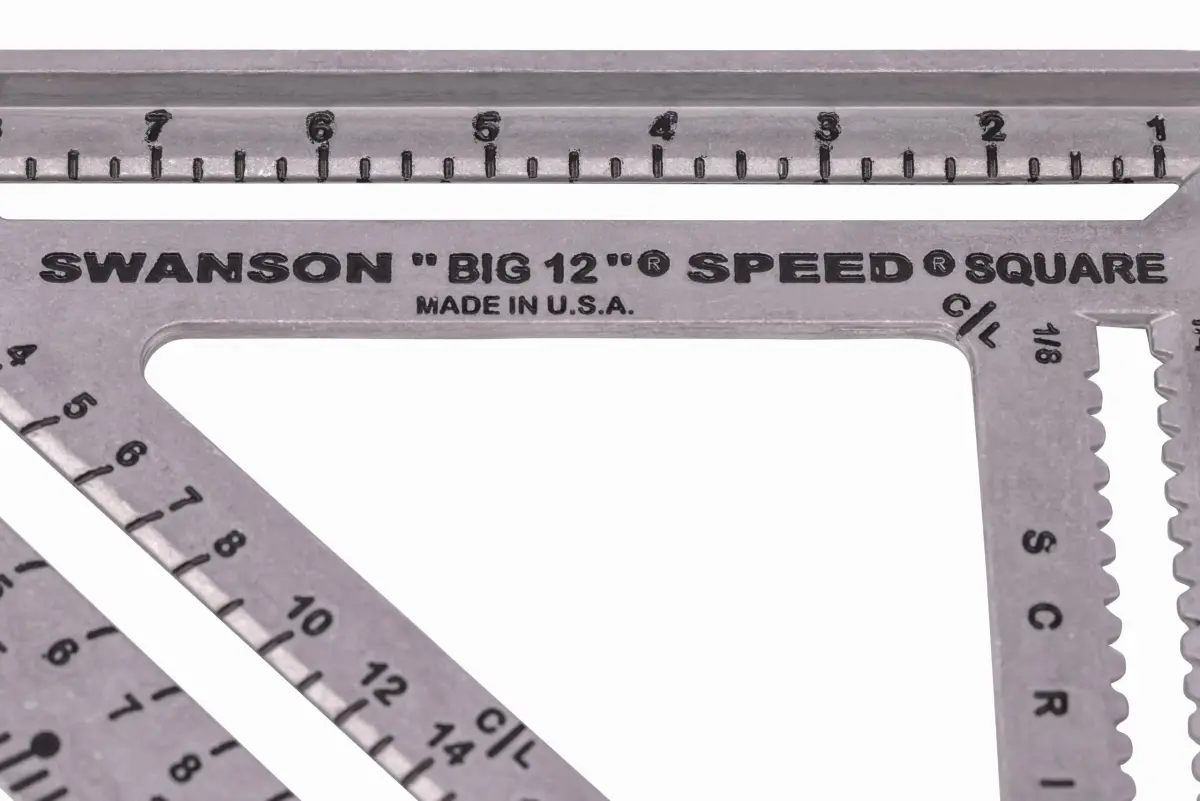 Swanson Tool Co. S0107 "Big 12" Speed Square 30cm (12-Inch) | Professional Layout Tool with Blue Book - view 6