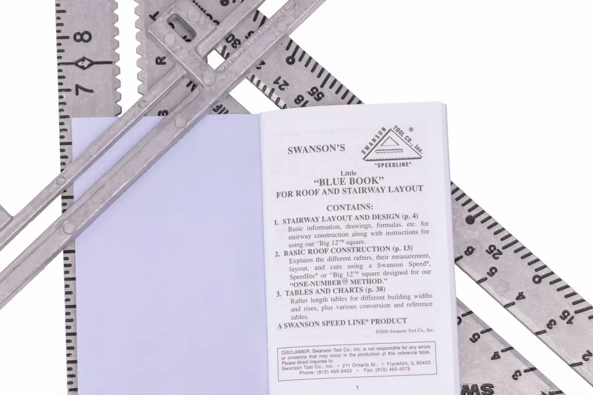 Swanson Tool Co. S0107 "Big 12" Speed Square 30cm (12-Inch) | Professional Layout Tool with Blue Book - view 7