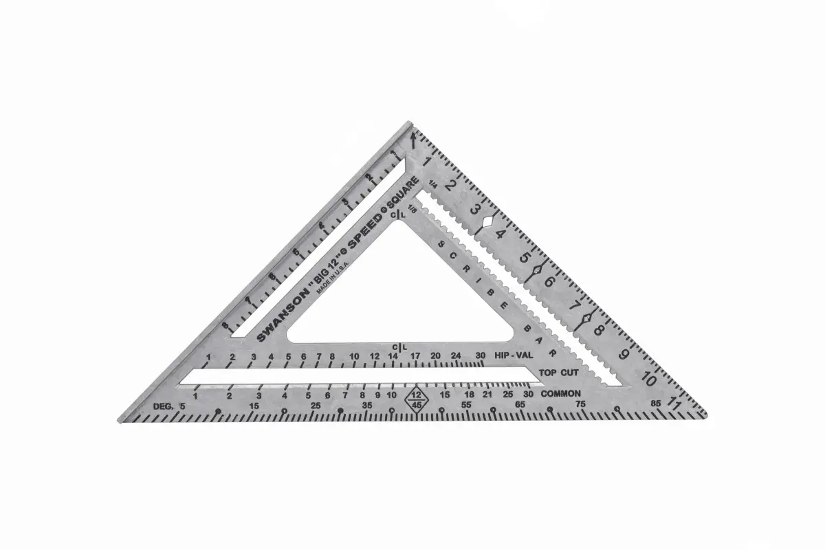 Swanson Tool Co. S0107 "Big 12" Speed Square 30cm (12-Inch) | Professional Layout Tool with Blue Book - view 8