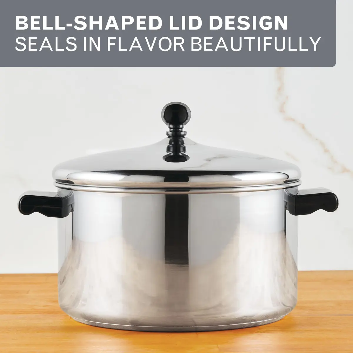 Farberware Classic Series Stainless Steel Stockpot with Lid, 6-Quart | Heavy-Duty, Induction Compatible, Dishwasher Safe - view 7